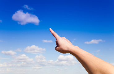 pointing hand