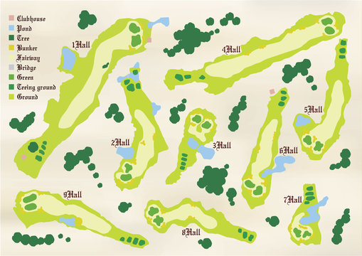 ゴルフコース図01
