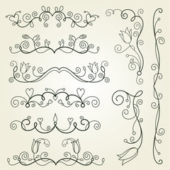 calligraphic design elements