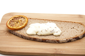 Kochkäse und Zitrone