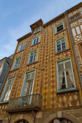 Les maisons médiévales à colombage du centre historique de Renne