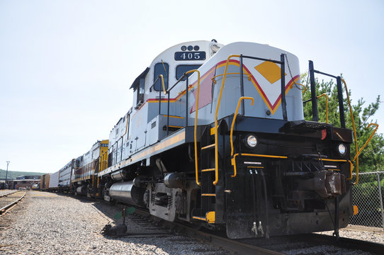 Diesel Locomotive in Scranton, PA, USA