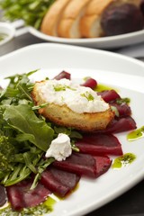 Beetroot salad with sauce