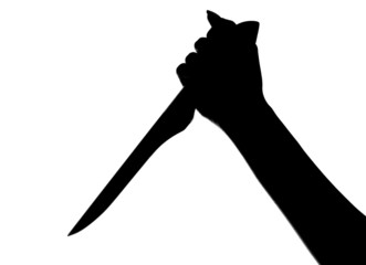 hand with knife