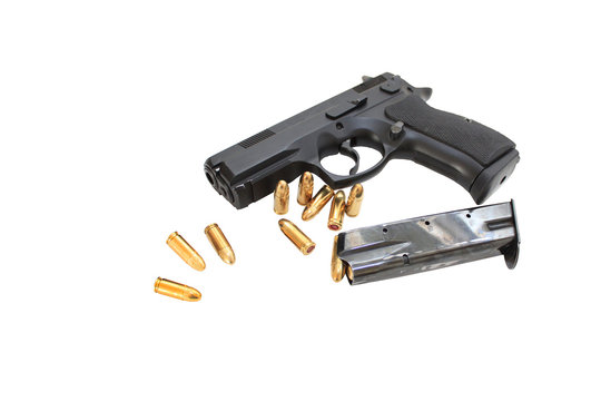 gun and bullets