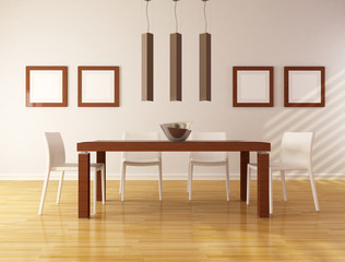 minimalist dining room