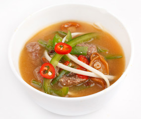 Beef noodle soup