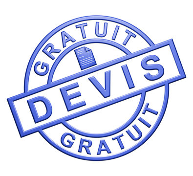 "Devis Gratuit" Cachet