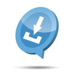 3d download icon