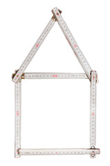 Folded yardstick house