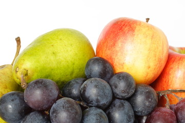 Birnen, Äpfel, Trauben