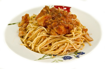 Spaghetti con pesce