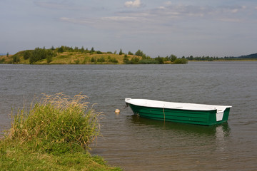 Obraz premium Landscape with a boat