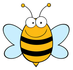 Bee Mascot Cartoon Character