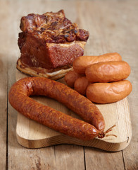 meat and sausages