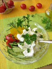 Salat mit Schafskäse