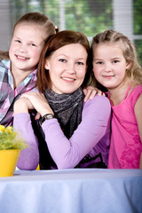 mother and daughter's portrait