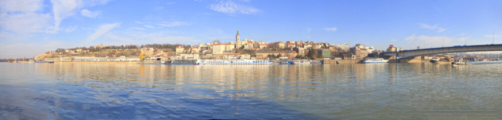 Fototapeta na wymiar Belgrad Serbia panorama