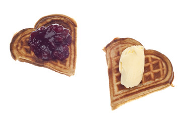 Heart Shaped Waffles