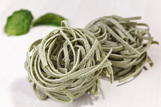 homemade spinach pasta