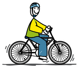 Obraz premium Cycliste