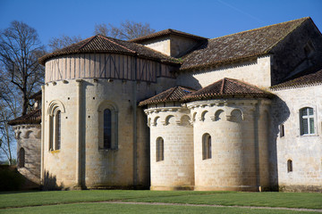 Eglise de l'Abbaye de Flaran, vue extérieure.