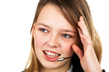 girl with a microphone