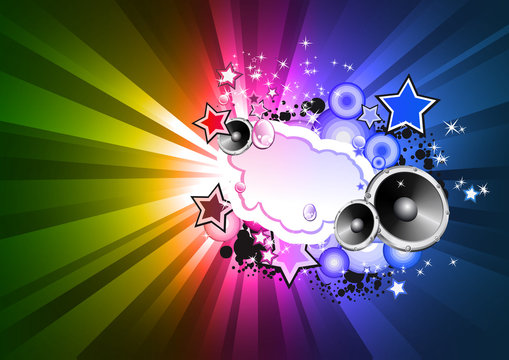 RAinbow Colorful Disco Background for Flyers