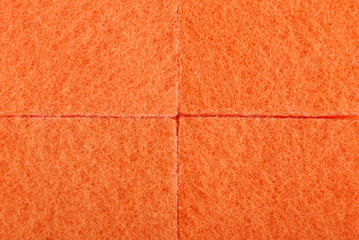 Orange texture cellulose foam sponge