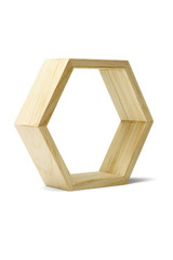 Wooden hexagonal ring