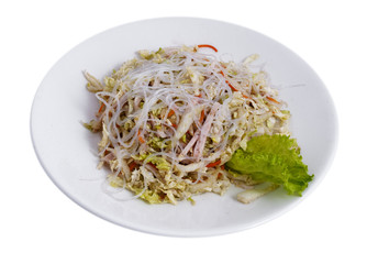 Salad on a plate