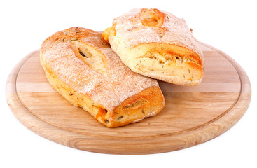 Bread from rye and wheat flour of a rough grinding