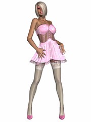 Woman with Sexy Clothing