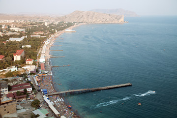 Bird's eye view of long beach