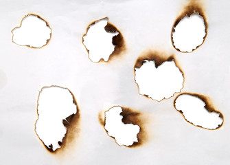 burnt holes