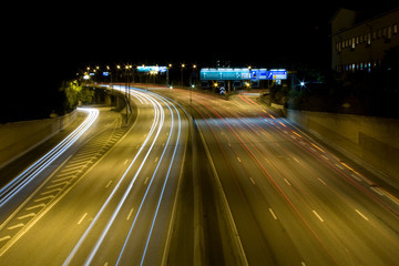 Fototapeta na wymiar Highway E4 at night