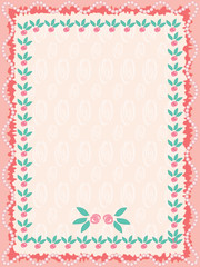 Cute birthday frame,vector
