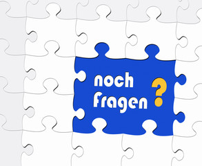 Fototapeta premium Noch Fragen oder Fragestunde