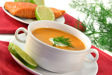 Lachscremesuppe