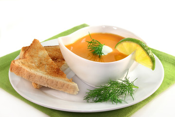 Lachscremesuppe