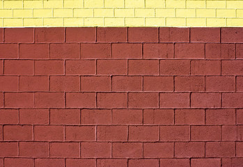 Texture brick wall Brown and Yellow