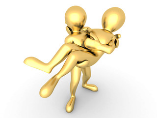 One person is in the hands of another person