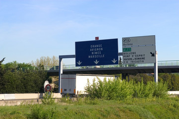 Panneaux d'autoroute