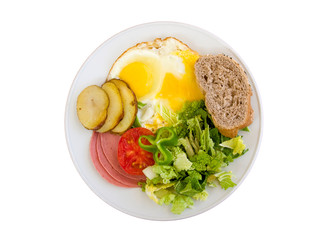 Breakfast in a plate