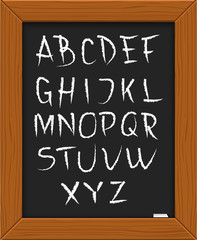 Doodle alphabet. Vector illustration. Eps10