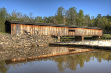 Obraz premium Watson Mill Covered Bridge