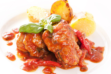Cacciatore mit Bratkartoffel
