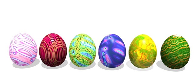 Easter colored eggs