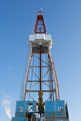 Oil drilling rig in West Siberia