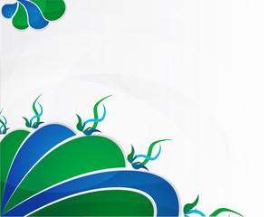 векторный узор - цветок